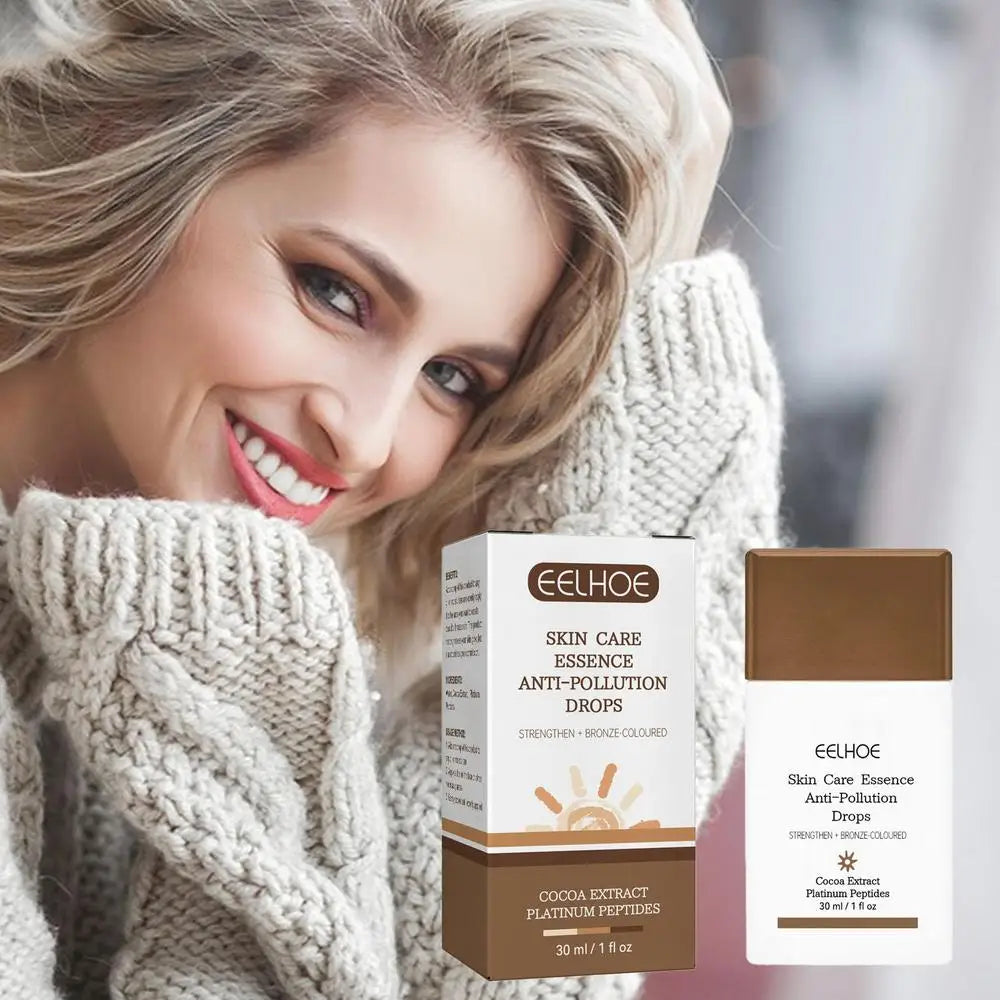 30ml Bronzer Drops Fake Tan Peptide Serums Liquid Dark Self Tanning Serum Face Body Sunbeds Outdoor Cream Sunburn Skin Repair