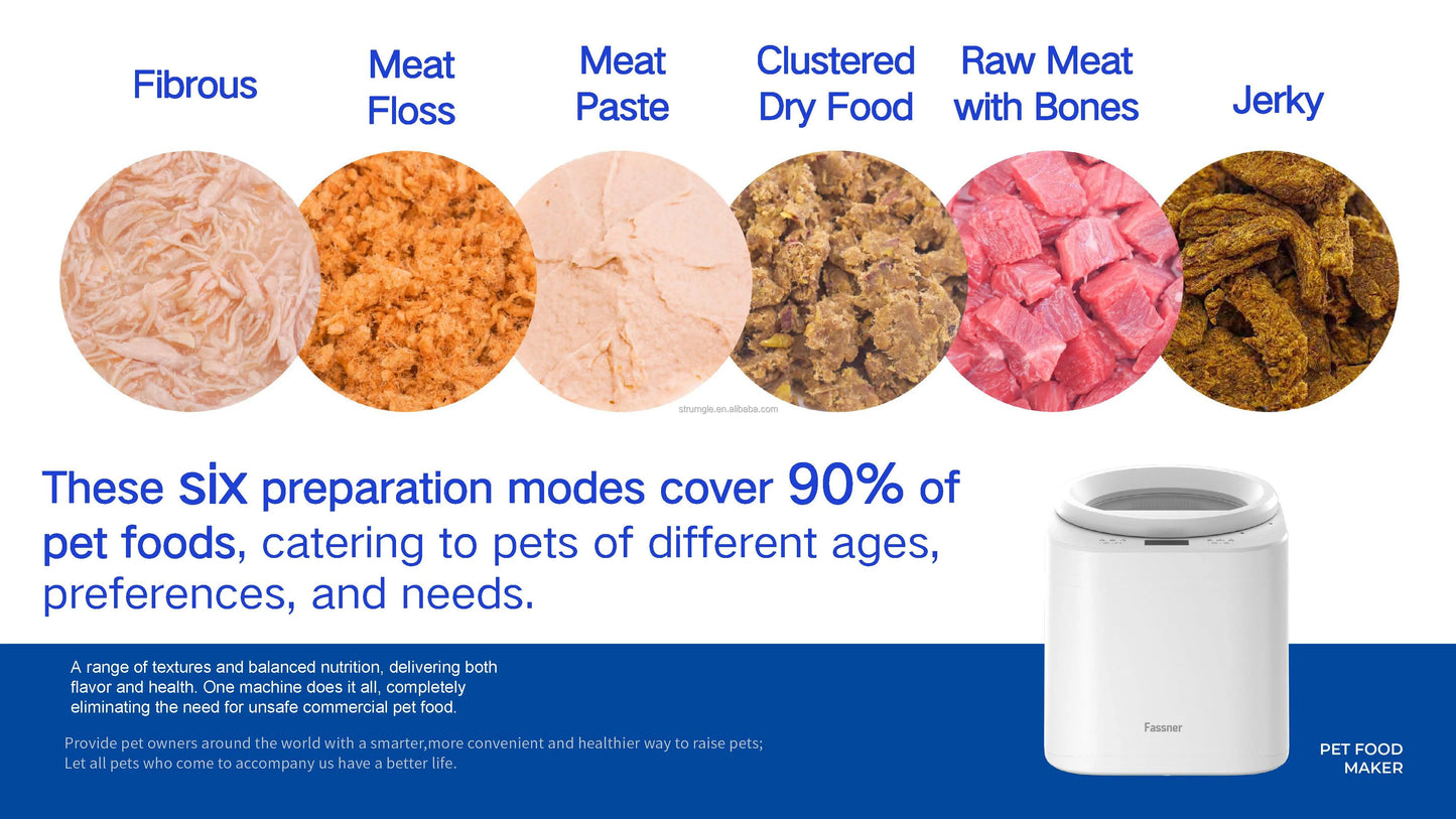 Pet Food Processor For Furry Friends-premium Bowls & Feeders White Silk Screen Smart Automatic Pet Feeder