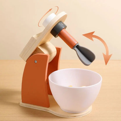 Blender Simulation Wooden Coffee Machine Interactive Early Learning Kitchen Pretend Play Toy DIY Exquisite