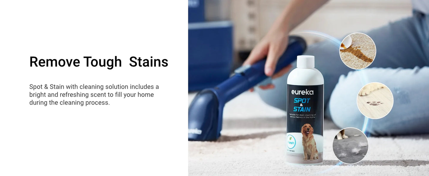 EUREKA Portable Carpet and Upholstery Cleaner, Spot Cleaner for Pets, Stain Remover for Carpet, Area Rugs, Upholstery