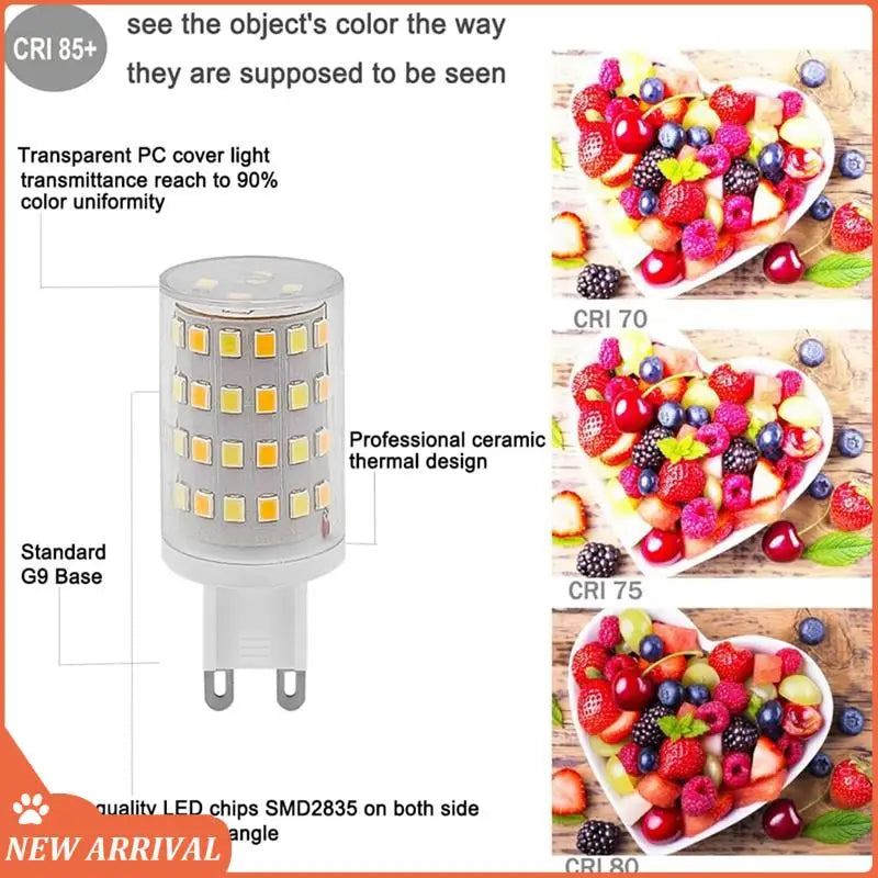 Emption!G9 LED Bulb Wifi Dimmable Smart Light 6W Halogen Light Voice Control Smart LED Bulbs 2700-6500K EU Plug