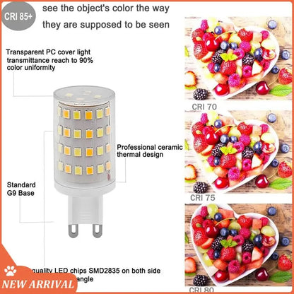 Emption!G9 LED Bulb Wifi Dimmable Smart Light 6W Halogen Light Voice Control Smart LED Bulbs 2700-6500K EU Plug