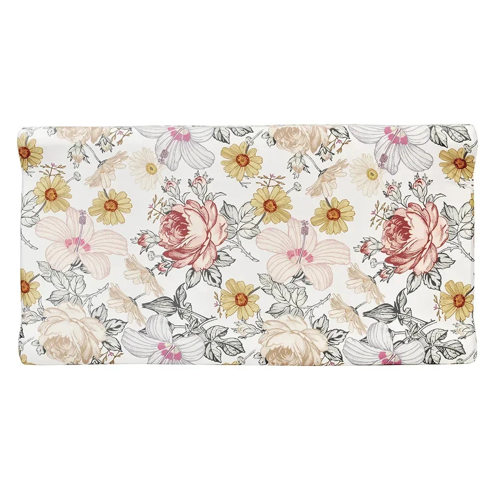 Newborn Change Table Covers Baby Diaper Changing Pad Cover Printing Design Breathable Soft Reusable Diaper Changing Mat Cover