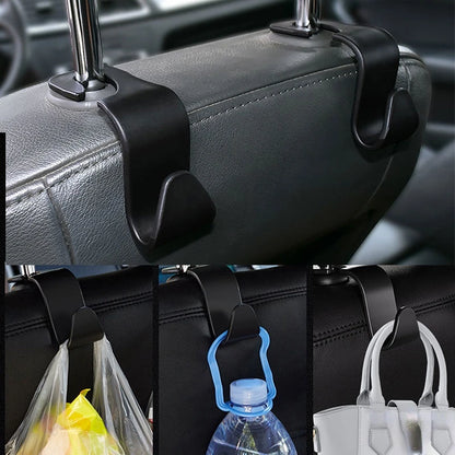 1 Pc Universial Car Storage Hooks Headrest Hooks Car Seat Hanger Hook Organizer Plastic Storage Holder For Handbag Purse