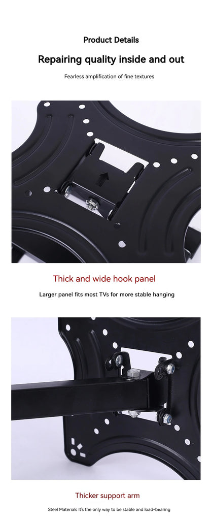 Universal Retractable TV Mounts Wall Mount Bracket LCD Monitor TV Stand Expansion Bracket Metal Flexible Arm Television Holder