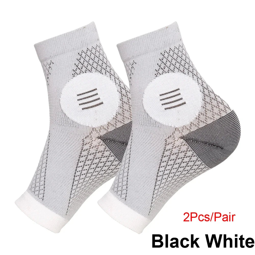 1Pair Neuropathy Socks - Peripheral Neuritis Compression Diabetic Toeless Foot Sleeves for Nerve Damage Pain in Feet, Ankle Gout