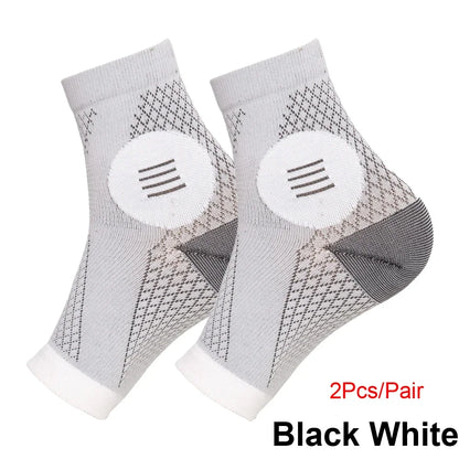 1Pair Neuropathy Socks - Peripheral Neuritis Compression Diabetic Toeless Foot Sleeves for Nerve Damage Pain in Feet, Ankle Gout