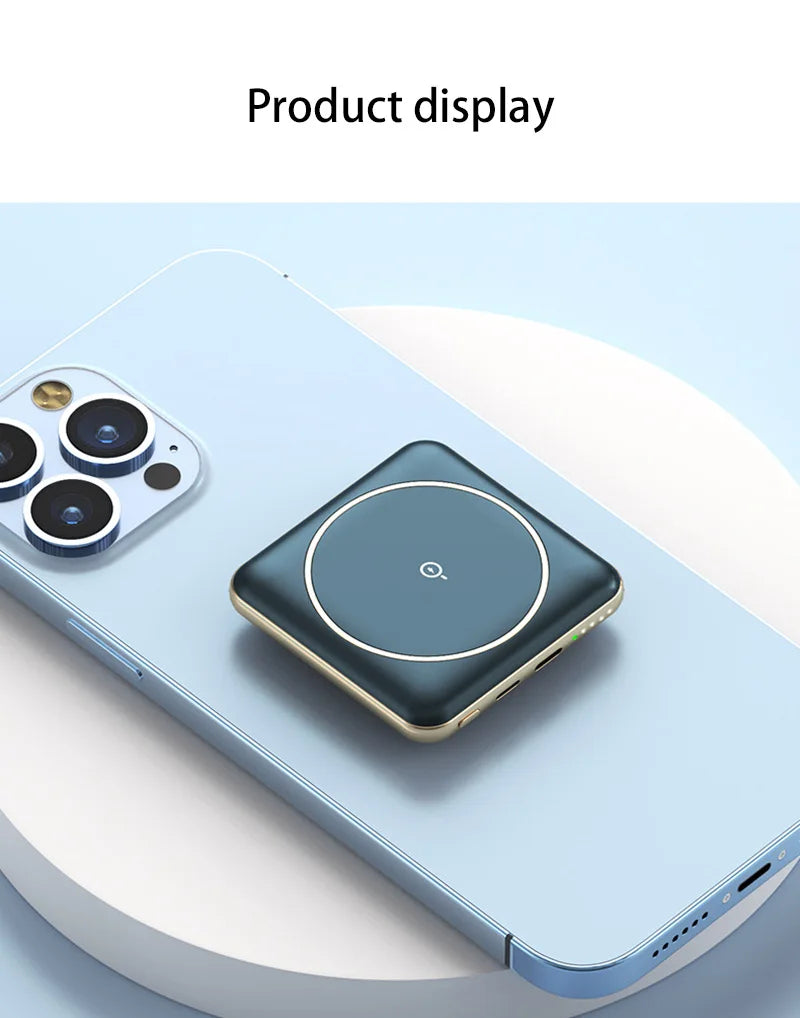 30000mAh Large Capacity Super Fast Charging YM-545 Portable Power Bank Magnetic Wireless Charging Power Bank Mobile Power Bank