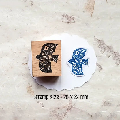Stamp Scrapbooking Supplies Flower Petal Birds Stationary Kawaii Wooden Stamps