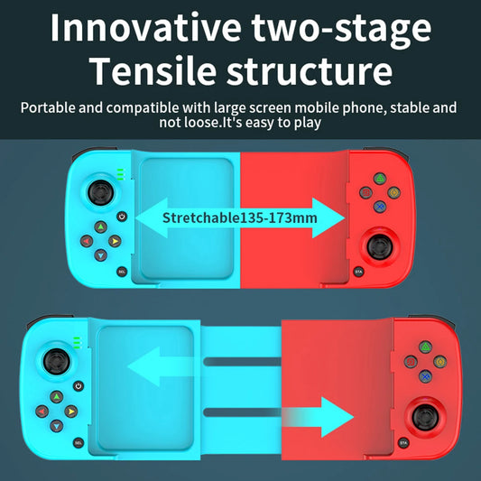 D3 Wireless Bluetooth Telescopic Gamepad For IPhone IOS Android Phones Console Stretch Wireless Game Controller Joystick Gaming