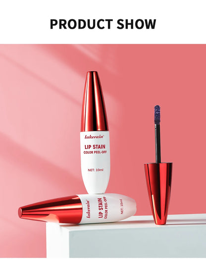3 Colors Waterproof Lip Stain Color Peel-Off, Not Easy to transfer&Non-stick cup