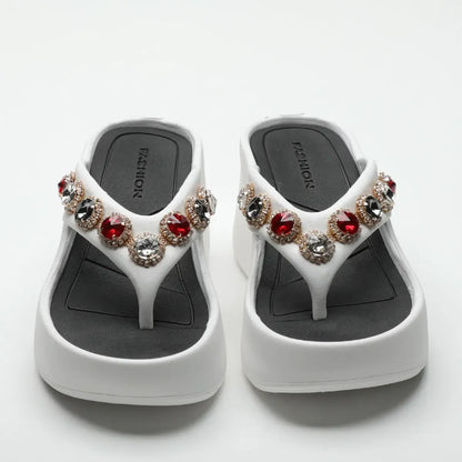 Woman Slippers Flip Flops Slides on Beach Sandals Waterproof Stylish Shoes for Women Top Designs Shoe Clappers Summer Sale