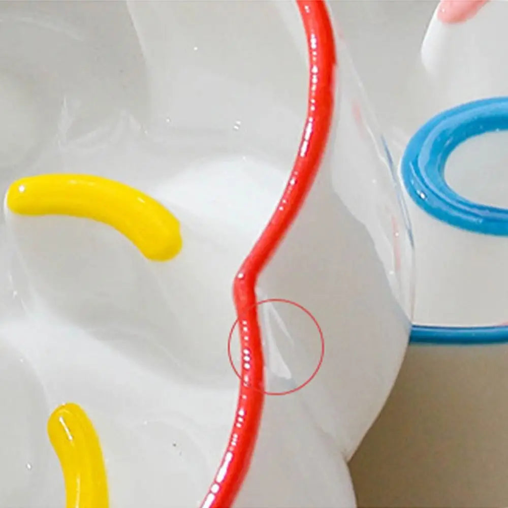 Ceramic Cat Slow Food Bowl Cute Creative Dog Food Feeding Basin Multi-use Large Capacity Pet Drinking Feeder Water Container