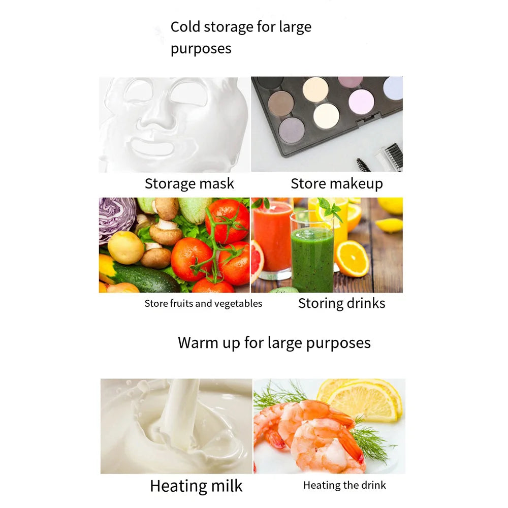 110V 220V 4L Mini Fridge Portable Refrigerator Warmer Cooler Beverage Drink Cans Samll Freezer for Home Kitchen Household 미니냉장고
