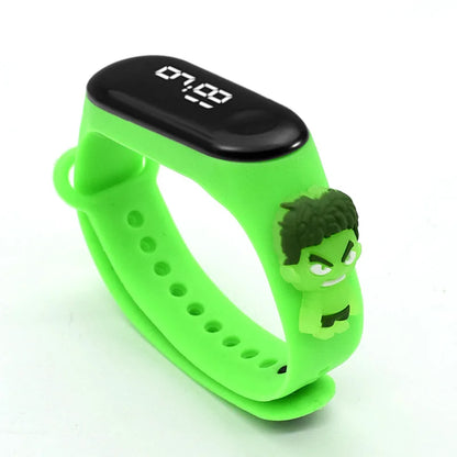 Marvel Children's Watch Fashion Cartoon Watches Electronic Digital LED Display Watches Waterproof Holiday Gift Kids Watches
