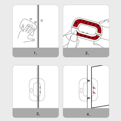 Household Refrigerator Lock Freezer Door Lock Toddler Children's Cabinet Safety Lock Baby Anti-pinching Safety For Baby