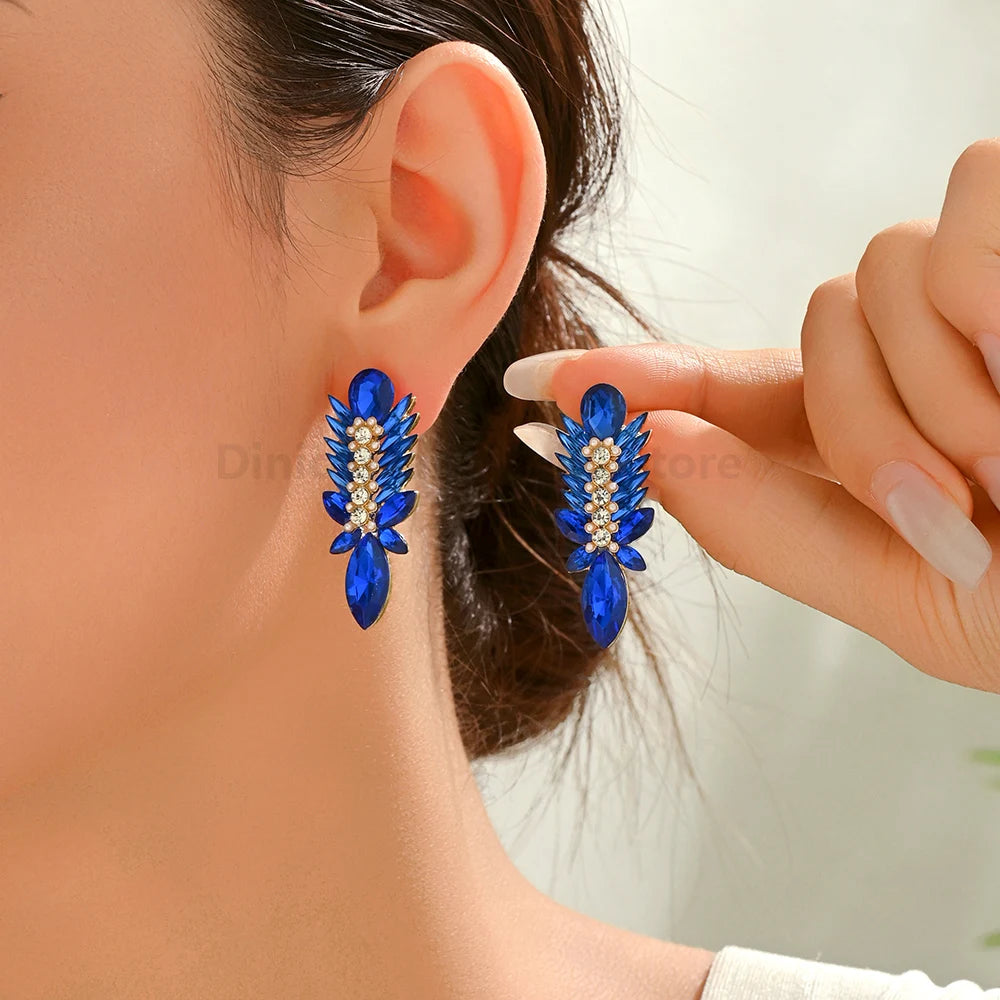 Bohemian Style Red Earrings for Women Exquisite Compact Daily Wear Versatile Jewelry Accessory for Holiday