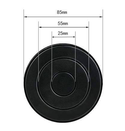 16A PULL POP UP 3 Power EU Socket New Black Color Port Kitchen Table Desktop Sockets Retractable Countertops French Plug