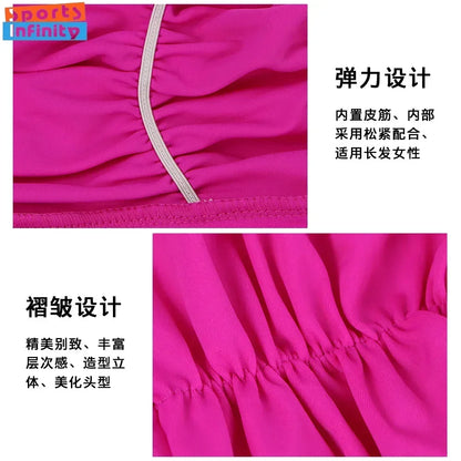 Swimming Caps Women Breathable Long Hair Swim Caps for Women Enlarged Swimming Hats Wholesale  Swimming Pool Accessories