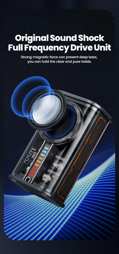 Toocki K07 Portable Bluetooth 5.0 Speaker Stereo Surround Wireless Bluetooth Speakers Dazzling Lighting Audio Player Loudspeaker