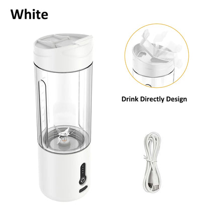Portable Bottle Blender Electric Fresh Juice Blender Mini Fruit Juicer Blender Rechargeable Smoothie Mixer Juice Making Machine