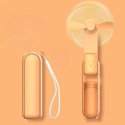 New Portable Handheld Fan Mini Handheld Fan with USB Rechargeable and Adjustable Speed Suitable for Indoor and Outdoor Use