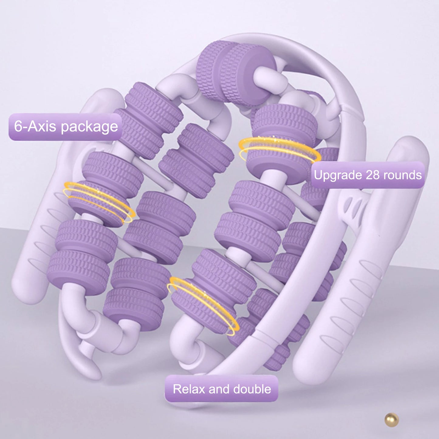 Leg Massager Portable 28 Wheel Leg Massager For Yoga Dancing Running Fitness Rehabilitation Training Sports Relaxing Supplies