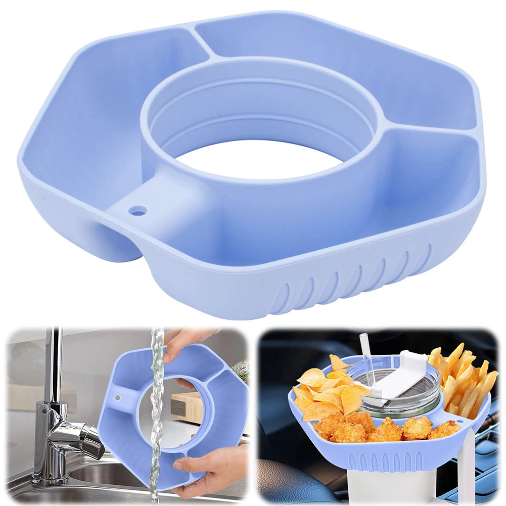 1000ml Snack Bowl Drink Cup with Straw 2 In 1 Stadium Tumbler Splash Proof Leakproof Popcorn Beverage Cup for Cinema Travel