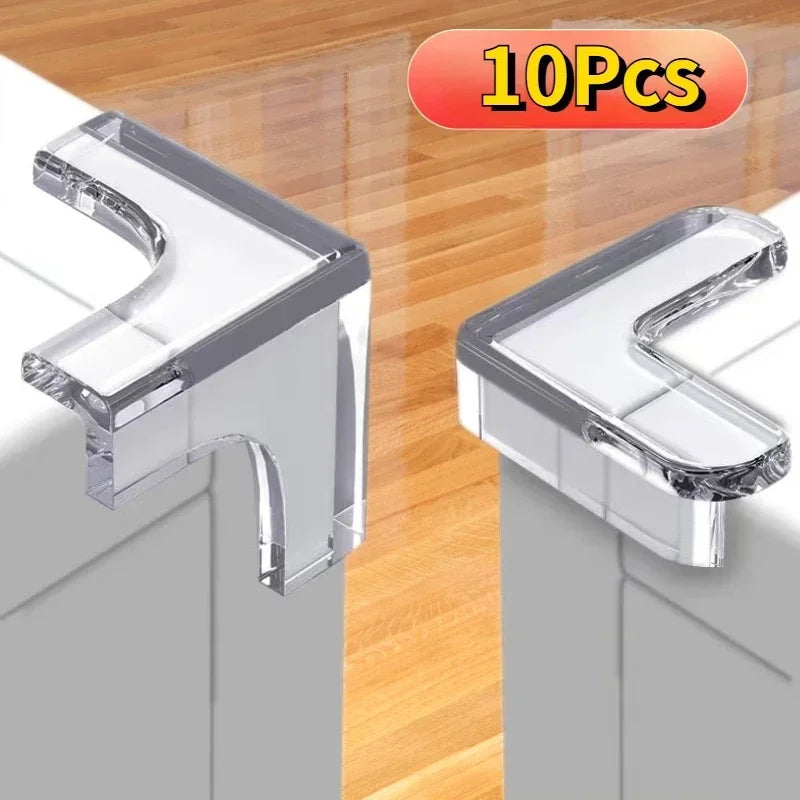 10PCS Clear Anti-collision Coffee Table Furniture Corner Protectors Children's Soft Corner Sheathing Living Room Decor