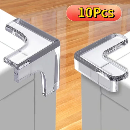 10PCS Clear Anti-collision Coffee Table Furniture Corner Protectors Children's Soft Corner Sheathing Living Room Decor