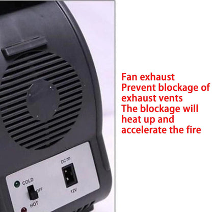 6L Mini Car Refrigerator 12V Fridge Low Noise Cooler Box Refrigerator Portable Travel Icebox for Food Freshness for Car RV