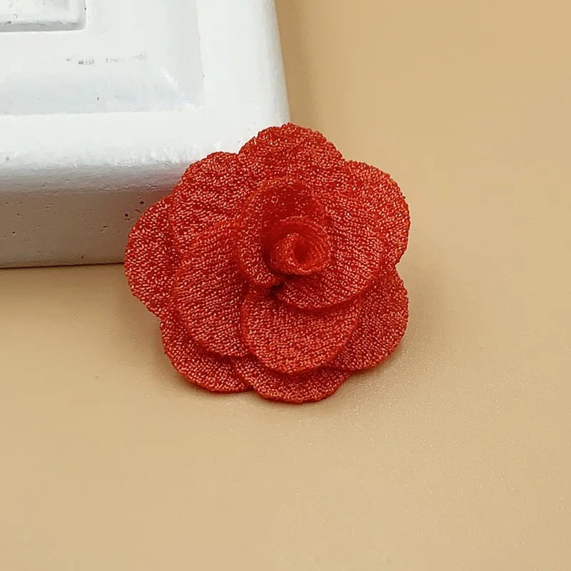 2.5CM Small Flower Clothing Headwear Accessories Three-dimensional Flower Handmade DIY Hair Accessories Accessories