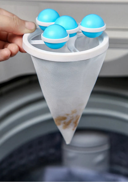 Floating Laundry Ball Kit Reusable Washing Machine Hair Remover Ball Cleaning Lint Fuzz Pet Hairs Clothes Household Product