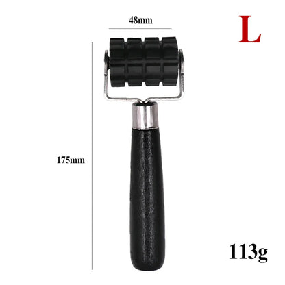 Car Soundproof Roller Thick Rubber Tire Compaction Tools Moto Auto Repair Press Wheel Car Maintenance Anti-Vibration Roller