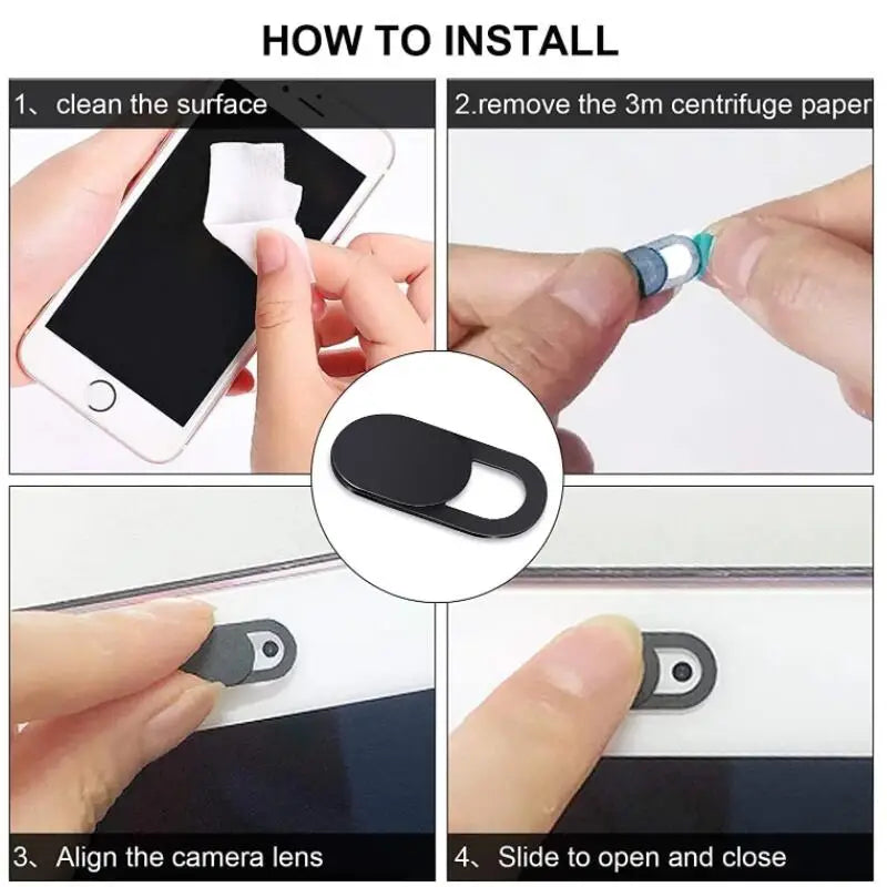 5/10 Pcs Webcam Cover Tablet Laptop Camera Covers Slider Mobile Phone Antispy For iPad PC Macbook Tablet Lenses Privacy Sticker