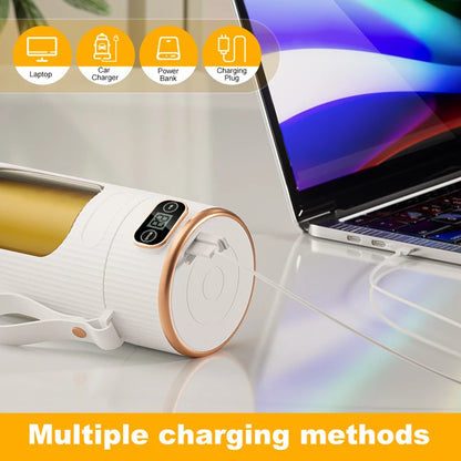 Electric Juicer 10 Blades Portable Blender LED Digital Display Small Juice Cup Rechargeable Wireless Household Milkshake Juice