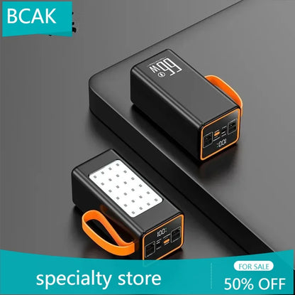 BCAK /Hot  style  500000mah 100000mah 200000mah 300000mah Upgraded Version Super power bank fast charge with LED Large Capacity