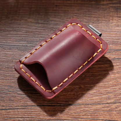 Leather Notebook Pen Holder with Clip Bookmark Book Accessories Convenient Portable Travel Supplies Office School Stationery