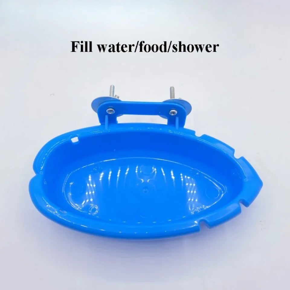 Bird bath box, parrot peony tiger skin bath box, food box, parrot bath box, feeder, bird bath box