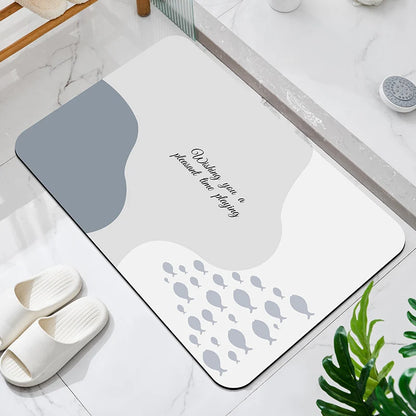 Bathroom Mat, Toilet Floor Mat, Absorbent Floor Mat, Washbasin Floor Mat, Washable Cuttable Floor Mat, Entry Door Mat, Bathtub F