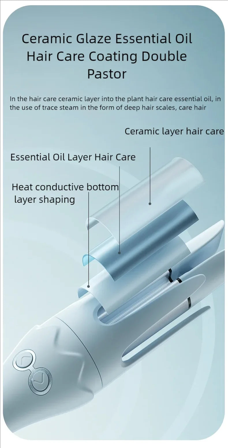 Automatic Hair Curler 36mm Auto Rotating Curling Iron NegativeIon Hair Curling Iron Roller Electric CurlyWaver Iron Styling Tool