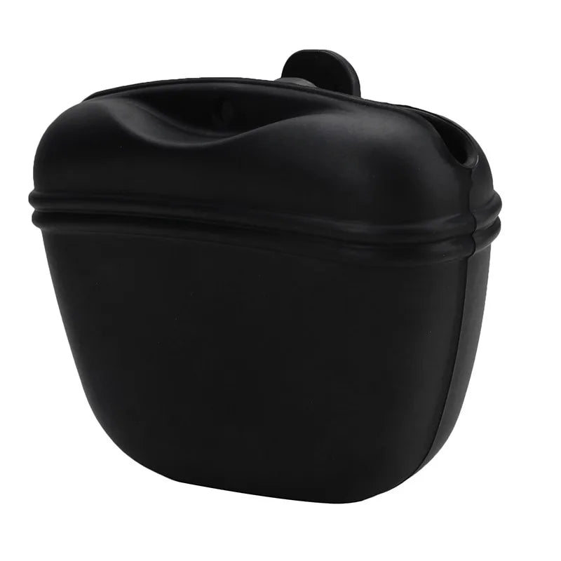 Silicone Dog Treat Bag Outdoor Feeder Puppy Snack Pouch Food Reward Storage Bag Pet Portable Dog Training Waist Bag