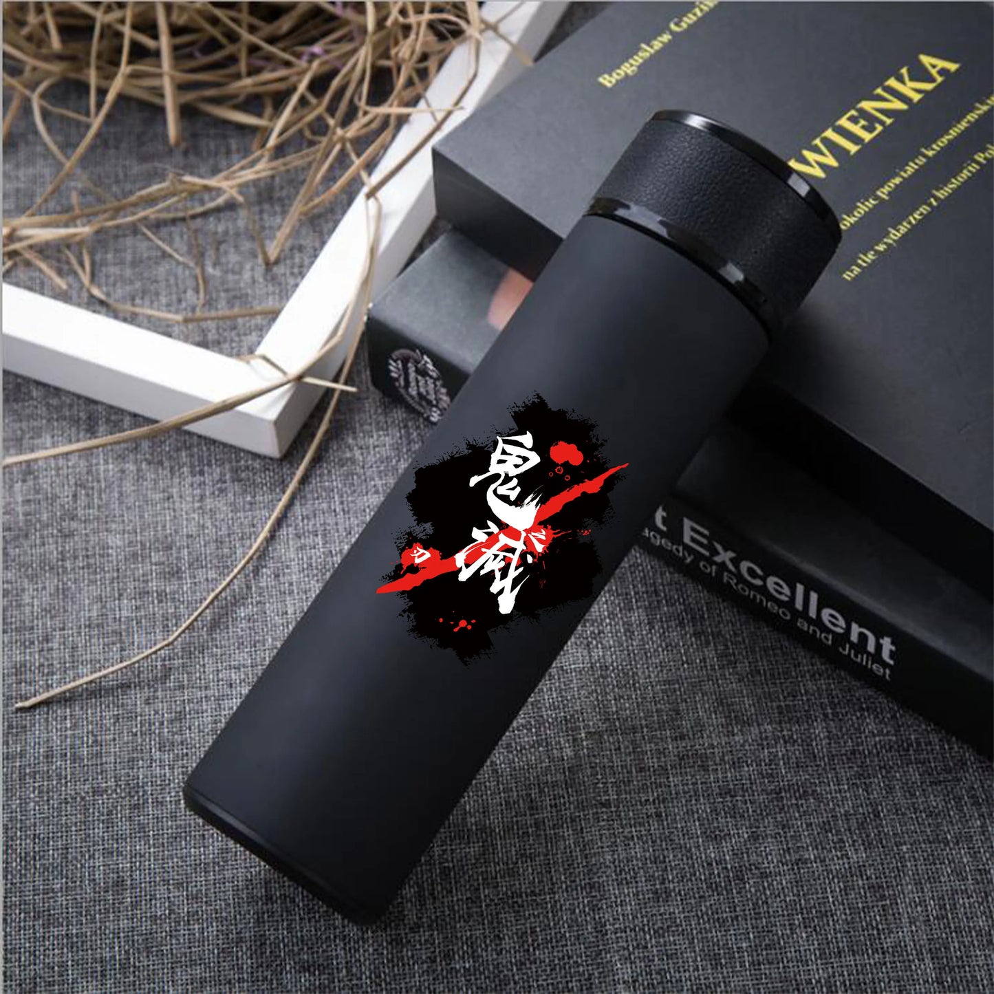 Anime Demon Slayer Kimetsu Vacuum Cup 304 Stainless Steel Thermos Vacuum Flask Water Bottle Gift