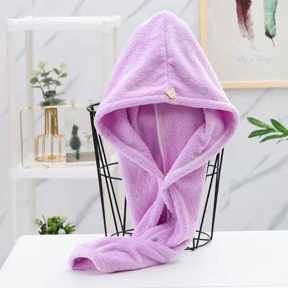 Women Long Hair Quick-Dry Hair Towel Soft Microfiber Towels Shower Cap Towel Bath Hats for Women Dry Hair Cap Lady Turban Head