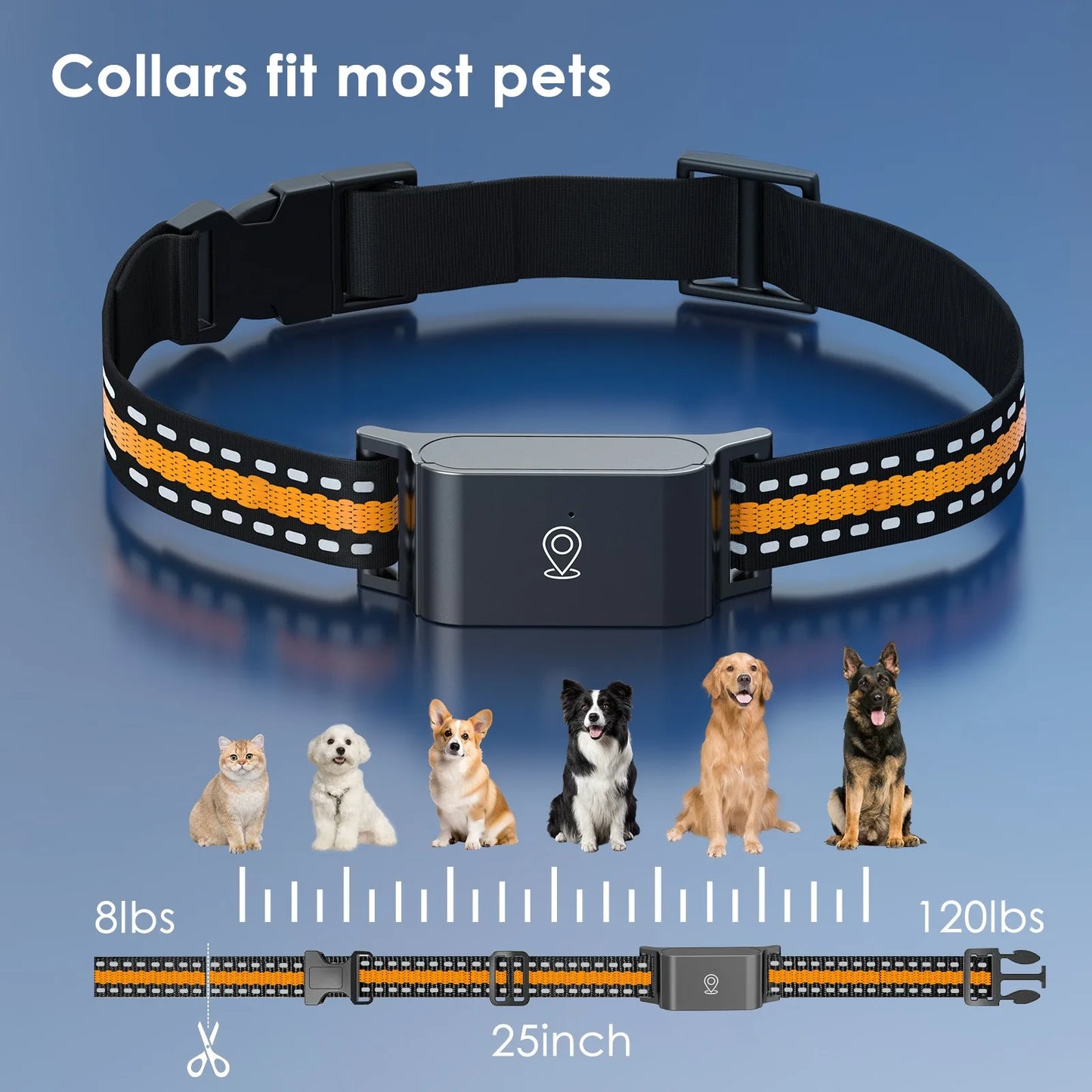 4G GPS Pet dog Tracker Collar Real Time Tracking APP Electronic Fence Anti Lost Dog Locator