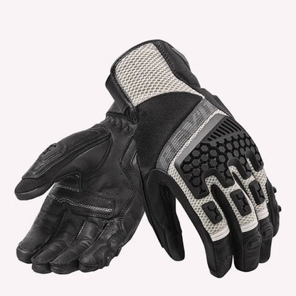 New REVIT Desert 3 PRO motorcycle riding gloves made of genuine leather, breathable, touch screen, and anti fall gloves