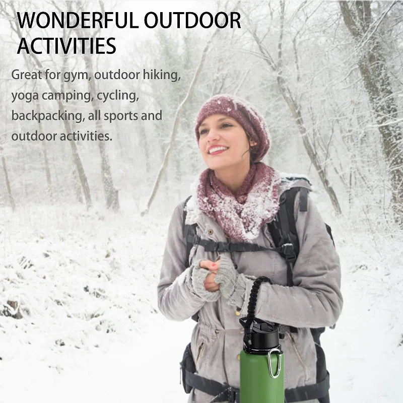 Water Bottle Holder With Strap Fits Wide Mouth Bottles Paracord Cup Handle  Durable Carrier Secure Accessories for Hydro Flask