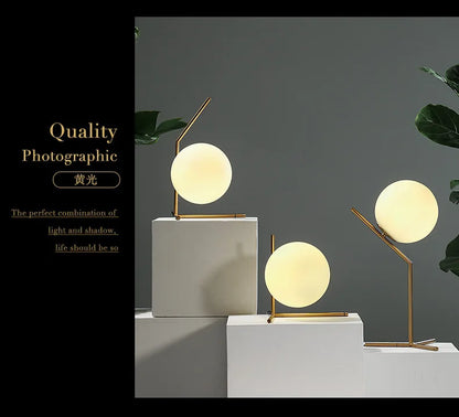 Nordic Creative Ins Style Internet Celebrity Douyin Decorative Lamp Reading Desk Study Modern and Simple Bedroom Bedside Lamp