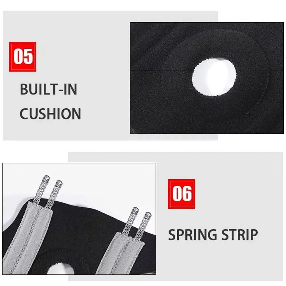 Elastic Adjustable Knee Pads Soft Anti-slip Fitness Knee Protector Breathable Comfortable Knee Brace Support Belt Volleyball