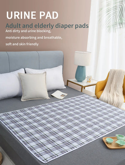 80x120cm 4 Layer Cartoon Dino Heart Diapering Mat Waterproof Washable Changing Pads for Night and Menstrual Protection Baby Care